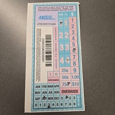 Metra CTA Chicago Ticket Oct 13 2025 ORIGINAL TRAIN UPN Union Pacific North