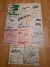 Lot 9 Agricultural Equipment Advertising C. PUZENAT rake taper tipper mower 