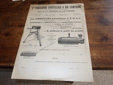 1920.Advertising Parisian Compressed Air Tool Company.