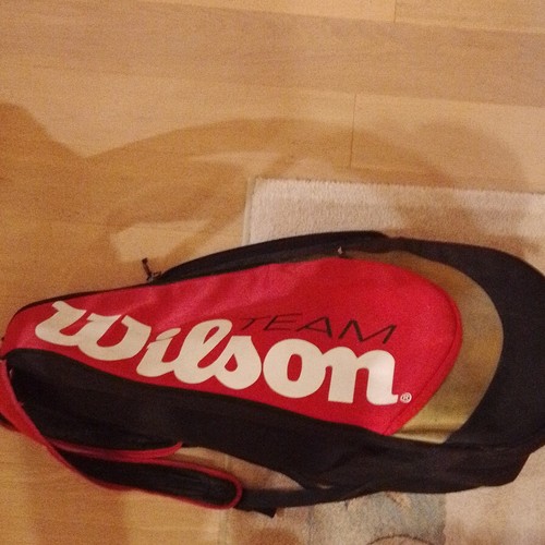 Sac tennis rouge noir - rouge/noir, avec