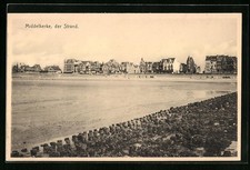Old postcard Middelkerke, der Strand 