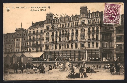 Cpa ostende hôtel splendid - cpa, ostende,