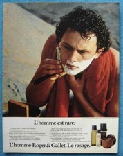 Publicité Papier - Produits de Rasage "L'homme" de Roger & Gallet de 1984