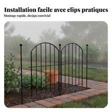 10 Pièces Clôture En Fer