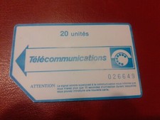 TRES RARE CARTE Magnetique 20 UNITÉS BLANCHE