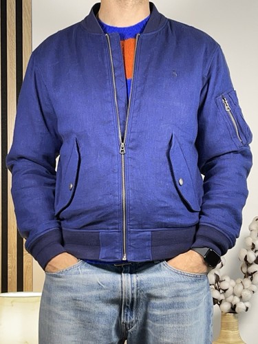 Bomber lin coton stretch - en, et