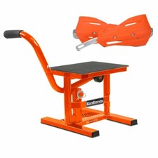 Béquille Moto Cross MOG + Protège-main pour Kawasaki KX 85/ 100/ 125 F