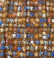 HERMES Petit Carre 45 LES CHEVAUX SE RENDENT AU DEPART Silk Pocket square 42cm