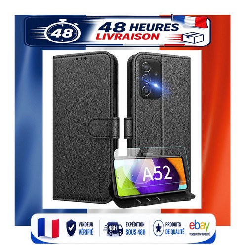 Coque étui portefeuille cuir - Étui,