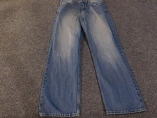 Sean John Jeans Mens 34x32 Blue Light Wash Straight Leg Cotton Denim Relaxed