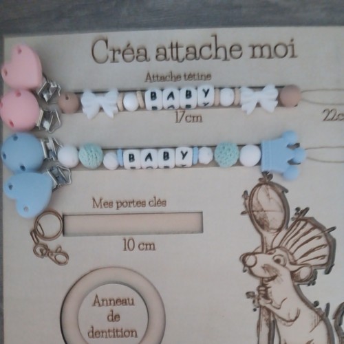 Attache tétine personnalisé