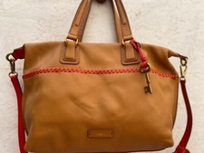 ** Fossil **  sac à main en cuir  bag vintage à saisir