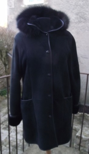 Manteau peau lainée - manteau,