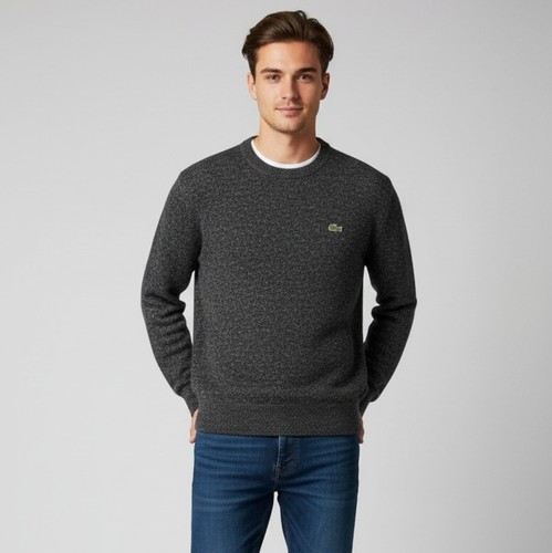 Pull gris lacoste vintage pour - gris,