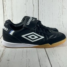 Umbro Speciali Pro 98 Indoor Soccer Shoes K Leather Black Mens Size 8