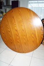 Table ronde avec rallonge et