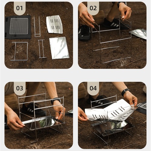 Barbecue pliable charbon de - pliable,