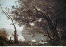 Art - Peinture - Jean Baptiste Camille Corot - Souvenir de Mortefontaine - CPM -