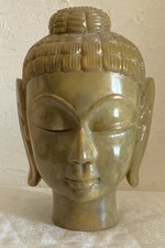 Buddha Head Stone Sculpture - Marble?