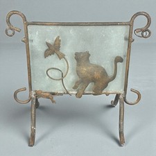 Bougeoir fer forgé décor