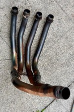 GSXR 1000 K1 K2 titanium exhaust headers, damaged flanges 