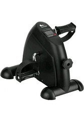Himaly Mini Exercise Bike Pedal Exerciser Trainer with LCD Screen Black