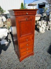 PETIT BUREAU / SECRETAIRE EPOQUE 1980/90 DE STYLE LOUIS-PHILIPPE EN MERISIER