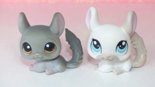 LOT authentic LPS LITTLEST PETSHOP 144 1401 chinchilla pet shop hasbro