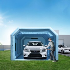 VEVOR Cabine de Peinture Gonflable Tente Peinture 7x4x2,75 m avec 2 Souffleurs