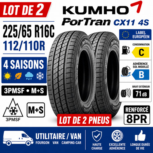 Lot pneus 225 - lot, de