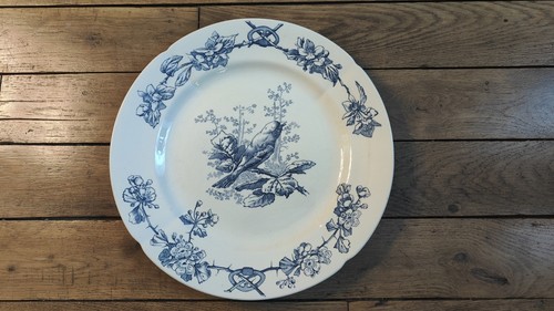 Assiette ancienne plat - assiette,