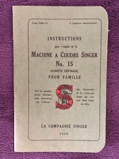 Machine à coudre : livret