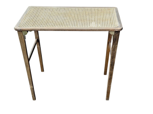 Ancienne table cannage tek - cannage,