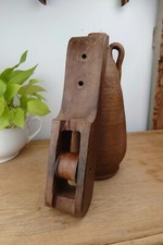 Antique Wooden Pulley | Rustic Charm | Ideal Country Decor