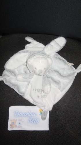 Doudou plat ours lapin - doudou, happy