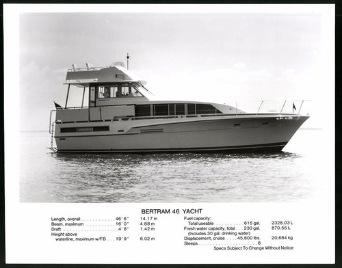 Photographie yacht bertram - photographie,
