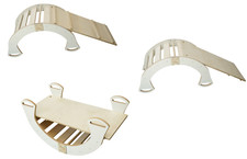 Arc d'escalade avec toboggan