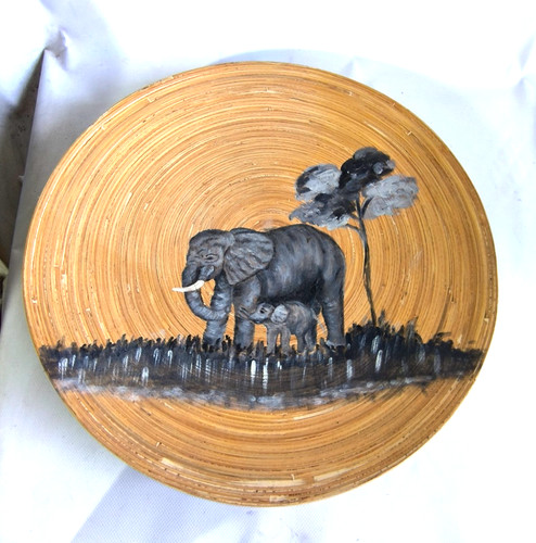 Grand plat bambou roulé - plat,