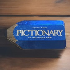 Pictionary Collector's Edition Quick Draw Game - Pencil Shaped Tin