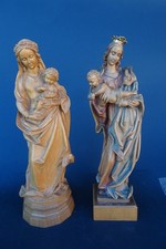 Deux sculptures en bois de