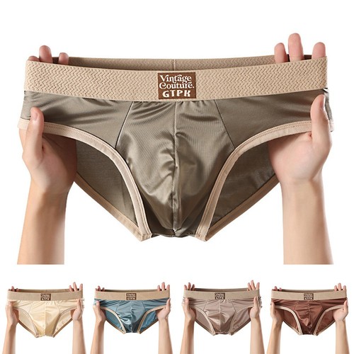 Slip homme satin soie glacée
