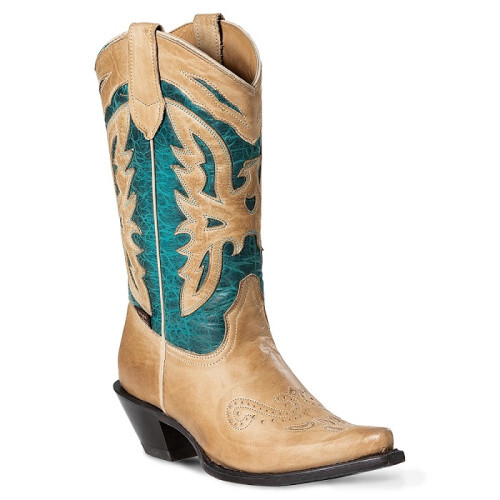 Bottes western cuir - cuir, stars