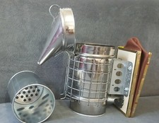 Grand Enfumoir Acier Inoxydable Outil Apiculture Enfumage des Abeilles au Rucher