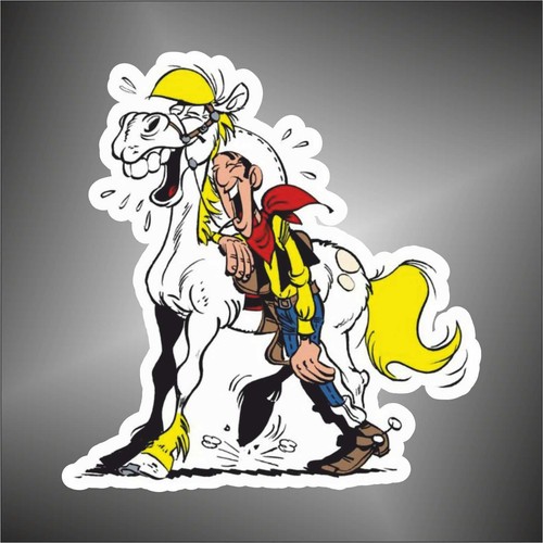 Autocollant lucky luke - lucky, decal