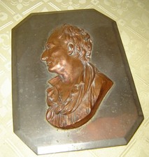 Plaque Ancienne Buste de