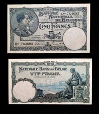 1922 - 5 Francs Belge (REPRODUCTION) 