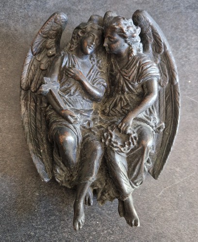 Anges enlacés patiné bronze - patinÉ,
