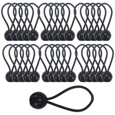 30pcs Tendeur Elastique avec Boule, Sandow Elastique, Tendeur Bache pour Bann...