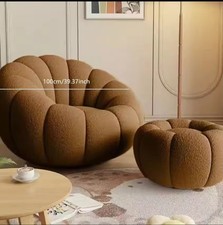 Fauteuil Avec Pouf Citrouille