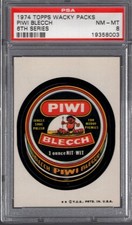 1974 Topps Wacky Packages PIWI BLECCH PSA 8 NM/MT Series 6 Packs CENTERED!